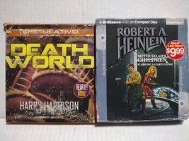 Audiobook CD Lot of 2 Death World  Methuselah&#39;s Children - $7.60