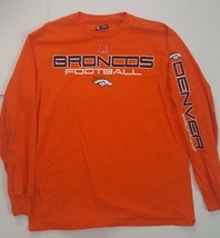 Denver Broncos Long Sleeve Crewneck Graphic T Shirt Size Large - £14.15 GBP