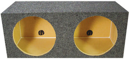 QPower Dual 10&quot; Sealed Heavy Duty Square Empty Woofer Box - $93.27