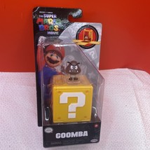 Super Mario Bros Movie- 1.25&quot; Goomba  Mini Figure With Question Block - $19.80