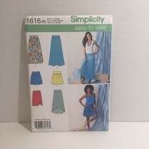 Simplicity 1616 Size 14-22 Misses&#39; Knit and Woven Skirts with Length Var... - $12.86