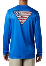 Mens Columbia PFG Terminal Tackle Country Triangle Omni-Shade L/S T-Shirt - XL - $26.05