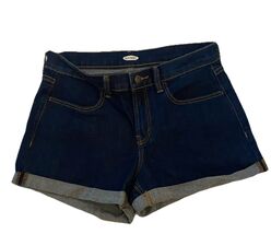 Old Navy Women's Roll Up Denim Shorts Size 4 Dark Wash - $14.24