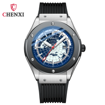 Fashion Sport Watches for Mens World Map Dial Waterproof Date Luminous Hands - £28.85 GBP