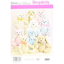 Simplicity US8044OS Children&#39;s Stuffed Animal Toy Sewing Pattern, One Size - £14.17 GBP
