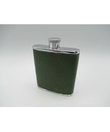 Flask Leather Wrapped Made in England 2 1/2 oz VTG - £11.42 GBP