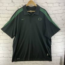 Nike Dri Fit Golf Polo Shirt Mens Sz XXL Black Oregon Ducks U of O  - £15.56 GBP
