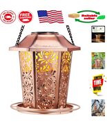 Luxurious Solar Bird Feeder - Robust Metal, All-Weather Design, 2.4 lbs ... - $47.54 CAD