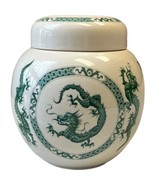 Vintage Hankow Batchelor Tea Co. Covered Ginger Jar Tea Caddy Dragons Sa... - $40.72