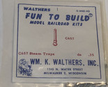 Walthers Steam Traps C657 Ho Scale Model Train Accessories Sealed New - £7.90 GBP