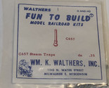 Walthers Steam Traps C657 Ho Scale Model Train Accessories Sealed New - $9.89