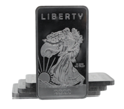 1 TROY OUNCE/OZ .999 Pure Molybdenum (Mo) Metal Walking Liberty Silver Bar - £23.79 GBP