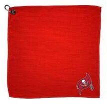 Tampa Bay Buccaneers NFL 15 X 15&quot; Microfiber Waffle Golf Towel w/ Carabi... - $21.78