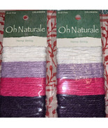 2PC Colorbok Oh Naturale Hemp String Acid Free White Purple Pink 2 Yards... - $242.33 MXN
