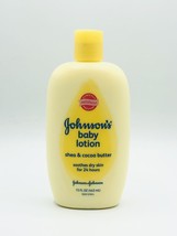 Johnson&#39;s Baby Lotion Shea &amp; Cocoa Butter Moisturizer 15 Oz Discontinued Formula - £12.63 GBP