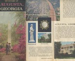 Welcome to Augusta Georgia Brochure 1964 Photos Map History - $14.85