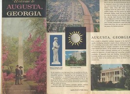 Welcome to Augusta Georgia Brochure 1964 Photos Map History - £11.82 GBP