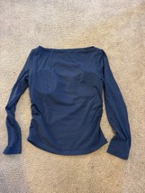 OGL Brami Top Size S Dark Blue Long Sleeves New With Tags - $37.12