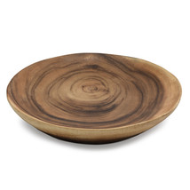 Beautiful Grain Rain Tree Wood Stained Round 10-inch Serving Bowl - £27.21 GBP
