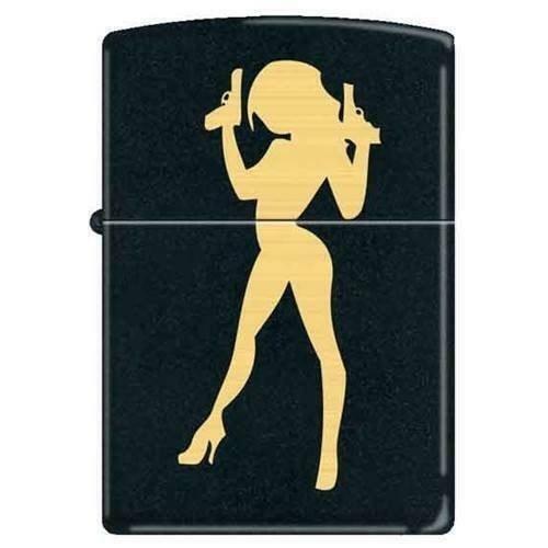 Zippo Lighter - Big Guns Black Matte - 851956 - $31.80