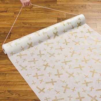 AISLE RUNNER WITH CROSSES - $29.39