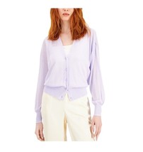 Alfani Womens XL Lightest Lilac Purple Thin Knit Cardigan Sweater NWT AS63 - £23.34 GBP