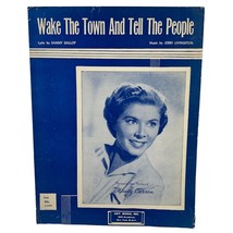 Wake the Town and Tell the People Vintage Piano Sheet Music 1955 Mindy Carson - £6.35 GBP