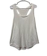 Lululemon White Racerback Tank Top - Sz XS/S Exercise Yoga Running Walking - $285.53 MXN