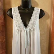 Sears Night Gown Nylon Nightie with Lace Trim LINGERIE size Medium Made ... - $19.79