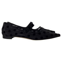 Manolo Blahnik Campari Polka Dot Mary Jane Ballet Flats In Polyamide Wo ... - $421.80