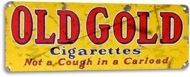 Old Gold Cigarette Smoking Tobacco Retro Store Garage Decor Large Metal Tin Sign - £16.31 GBP