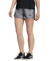 adidas Womens PrimeBlue Pacer Aeroready Shorts color Gray Size M - £30.40 GBP