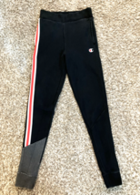 Vintage Champion Reverse Weave Sweatpants Adult Small Black Athletic Jogger Logo - $18.69