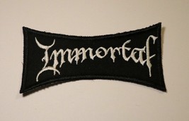 Immortal Patch Embroidered Iron/sew on Black Metal Gorgoroth Enslaved Darkthrone - £4.35 GBP