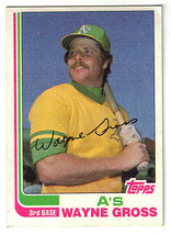 1982 Topps Baseball Card - Wayne Gross - Oakland Athletics #692 - £1.53 GBP