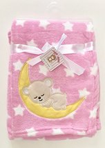 Newborn Baby Ultra Soft &amp; Cudlie Blanket with Emboidery Applique &#39;&#39;Littl... - £7.96 GBP