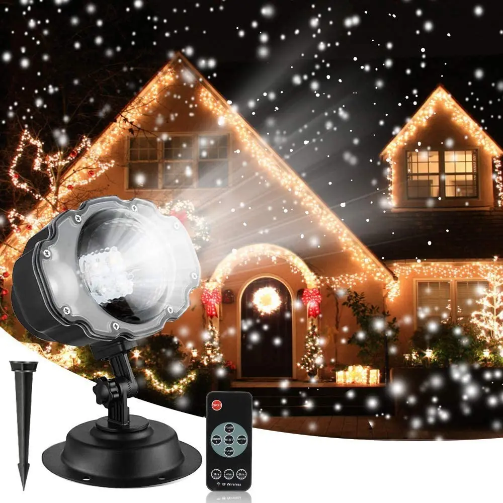 Snowfall Christmas Light Projector, Indoor Outdoor Holiday Projector Lights with - £155.68 GBP