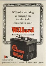 1944 Print Ad Willard Safety Fill Commercial Batteries, Producer for WW2  - £13.45 GBP