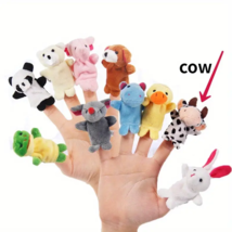 Plush Animal Finger Puppet - New - Cow - $8.99