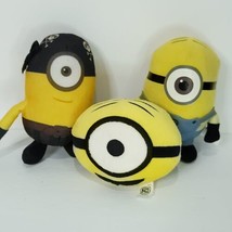 Minions Plush Despicable Me Soft Pirate Ball Stuffed Lot Of 3 Kevin Stuart - £18.19 GBP