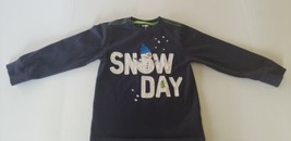 Gymboree Boys 4t Long Sleeve Navy "Snow Day" Shirt - $8.99