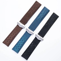 20/22/24mm Soft Leather Watch Strap Fit for TAG Heuer Carrera/Aquaracer/Monaco - £14.54 GBP+