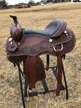 Premium Western Horse Pleasure Saddle Riding/Showman Saddle 12&quot; to 16&quot;  Easter - £288.13 GBP+