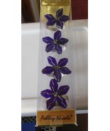 Ashley Nichole Designer Purple Wired Napkin Rings Set of 4 - €19,95 EUR