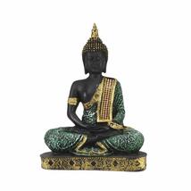 Buddha Meditating Carved Sculpture, Sitting Buddha Idol Statue Showpiece, Buddha - $31.83