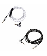 Audio nylon Cable with Mic For Audio Technica ATH-M50xBT SR50/SR50BT M20xBT - £13.34 GBP