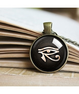 Horus Eye Necklace, Evil Eye Pendant, Egyptien Amulet, Symbol Talisman, ... - £9.48 GBP