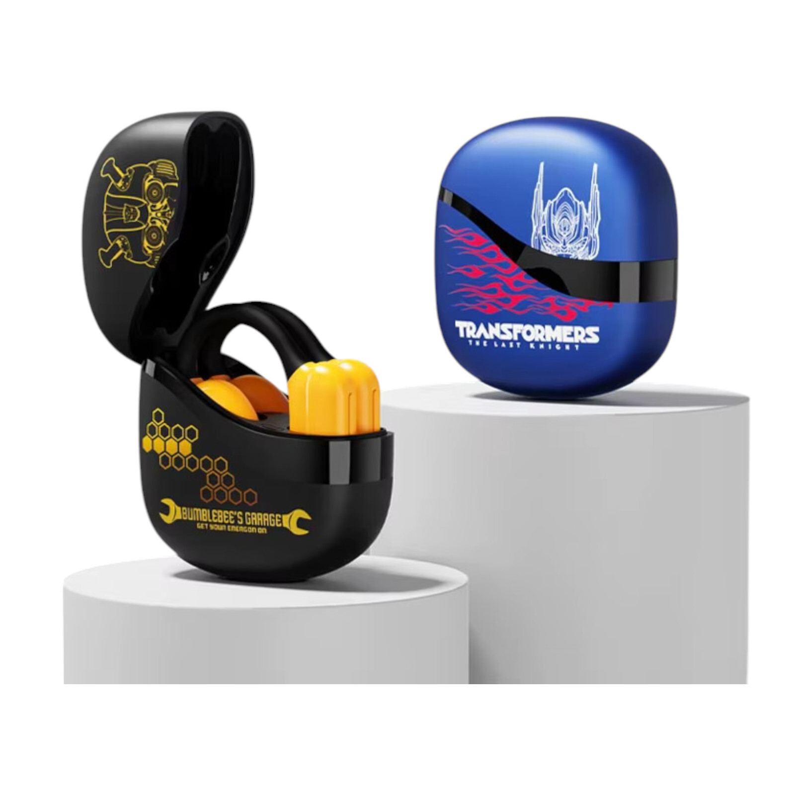 Transformers Wireless Bluetooth 5.4 Ear-Hook Earphones Optimus Bumblebee... - $32.50