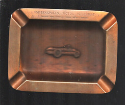 Indianapolis Motor Speedway Clabber Girl Special Bronze Ashtray-1948-Original... - $203.70