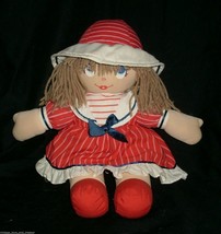 13&quot; VINTAGE TB TRADING CO DOLL BABY GIRL RED SAILOR STUFFED ANIMAL PLUSH... - £18.56 GBP